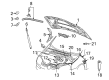 Diagram for Volkswagen Hood - 1Q0-823-031-J
