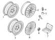 Diagram for Volkswagen Alloy Wheels - 5Q0-601-027-R-03C