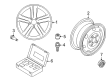 Diagram for 2018 Volkswagen Passat Alloy Wheels - 561-601-025-S-8Z8