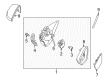 Diagram for Volkswagen Beetle Side View Mirrors - 5C5-857-507-M-9B9