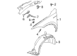 Diagram for Volkswagen Fender Splash Shield - 5NN-805-911-B