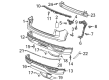 Diagram for Volkswagen Atlas Cross Sport Bumper Reflector - 3CM-945-105-A