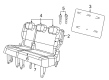 Diagram for Volkswagen Routan Seat Cushion Pad - 7B0-885-376