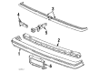 Diagram for Volkswagen Scirocco Bumper - 533-807-821-G-2BC