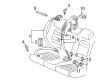 Diagram for Volkswagen CC Seat Belt - 3C0-857-807-R-RAA