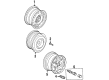 Diagram for Volkswagen Alloy Wheels - 1H0-601-025-P-091