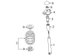 Diagram for Volkswagen Shock Absorber - 1EK-513-049-E