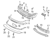 Diagram for Volkswagen Bumper - 1J5-807-217-J-GRU