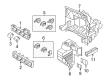 Diagram for Volkswagen Fuse Box - 1K1-941-824