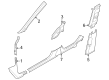 Diagram for Volkswagen Pillar Panels - 5H0-867-243-D-4PK