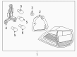 Diagram for 2009 Volkswagen Jetta Back Up Light - 1K9-945-096-C