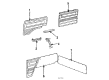 Diagram for Volkswagen Vanagon Door Armrest - 255-867-157-041