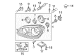 Diagram for Volkswagen Jetta Headlight Screws - N-909-961-02