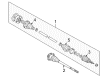 Diagram for Volkswagen R32 CV Joint Boot - 8N0-498-203