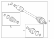 Diagram for Volkswagen CV Joint Boot - 1EA-598-201