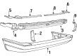 Diagram for Volkswagen Fox Bumper - 309-807-417-3-05