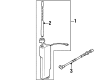 Diagram for Volkswagen Cabrio Antenna - 1HM-035-508-A