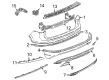 Diagram for Volkswagen Bumper Reflector - 5NA-945-104-A