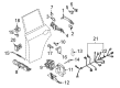 Diagram for Volkswagen Touareg Door Hinge - 7L0-833-401-C