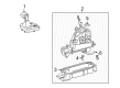Diagram for Volkswagen Golf Automatic Transmission Shift Levers - 5K1-713-025-CC