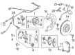 Diagram for Volkswagen Wheel Bearing - 8S0-498-625-A