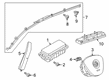 Diagram for Volkswagen Atlas Air Bag Sensor - 3Q0-959-351-A