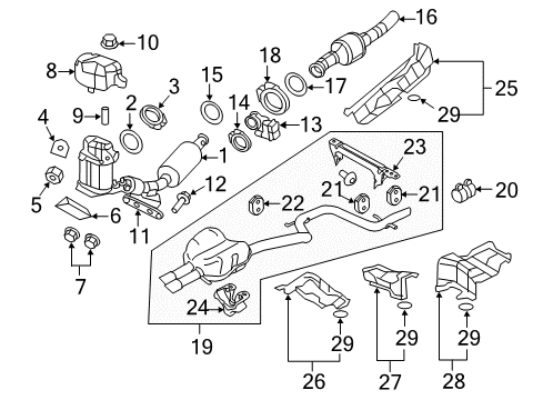 Volkswagen 5C0-253-059-BA Catalytic Converter 5C0-253-059-BA Volkswagen Catalytic Converter
