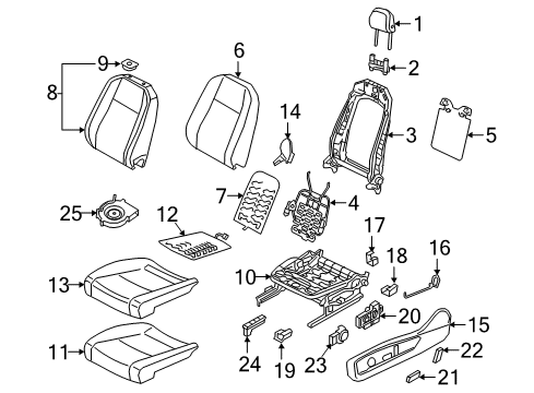 Volkswagen 3CN-881-901-L-LOR Headrest