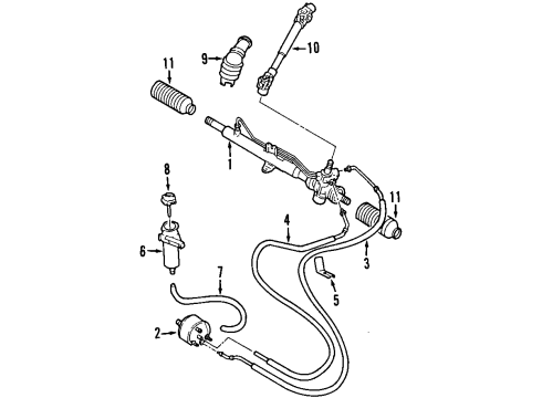 Volkswagen 535-422-061-B Steering Gear Volkswagen 535-422-061-B Steering Gear