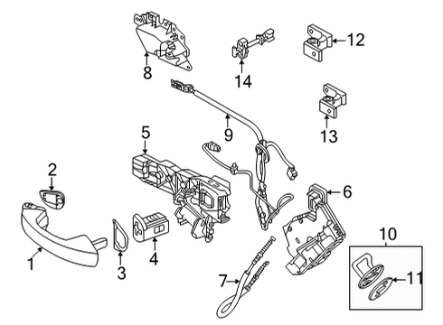 Volkswagen 5H0-839-015 Latch Volkswagen 5H0-839-015 Latch