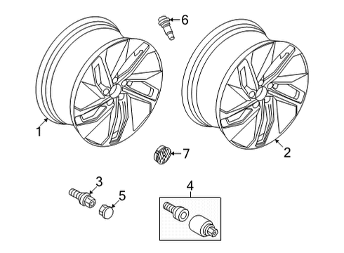 Volkswagen 11K-601-025-F-FZZ Wheel Volkswagen 11K-601-025-F-FZZ Wheel