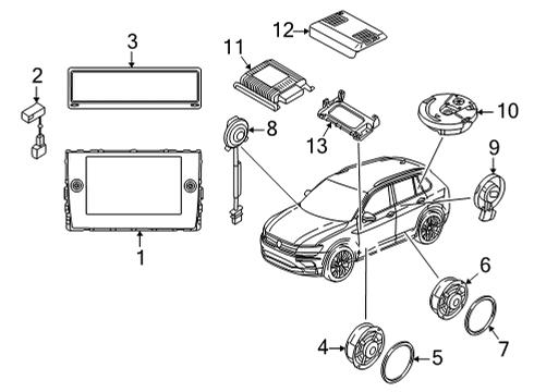 Volkswagen 3G8-035-842 Control Unit Volkswagen 3G8-035-842 Control Unit