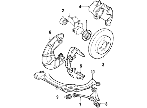 Volkswagen 893-407-147-G Control Arm Volkswagen 893-407-147-G Control Arm