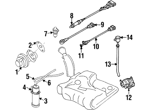 Volkswagen 021-906-279-A Air Filter Bracket Volkswagen 021-906-279-A Air Filter Bracket