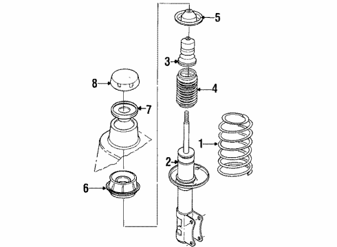 Volkswagen 191-411-105-AB Spring