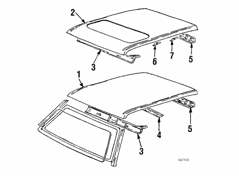 Volkswagen 533-853-706-B Drip Molding 533-853-706-B Volkswagen Drip Molding