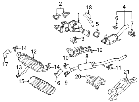 Volkswagen 7L6-254-401-RX Catalytic Converter Volkswagen 7L6-254-401-RX Catalytic Converter