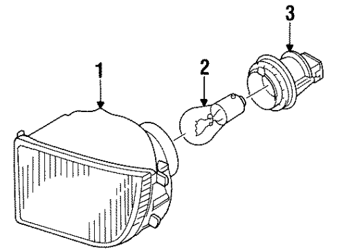 Volkswagen 3A0-953-050-B Signal Lamp Volkswagen 3A0-953-050-B Signal Lamp