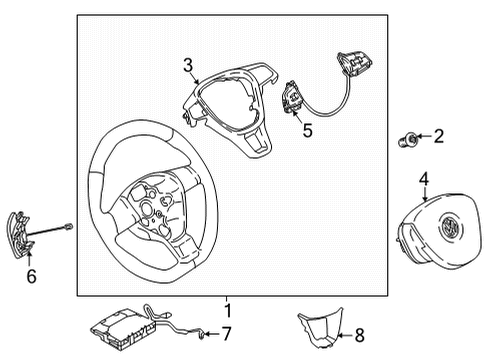 Volkswagen 2GJ-419-089-CT-YEL Steering Wheel