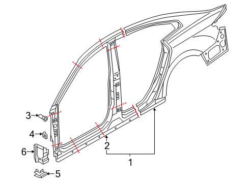 WHT-008-305 Volkswagen Uniside Assembly Nut