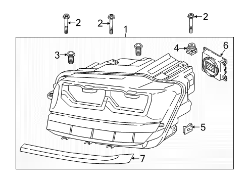 3CN-941-035-A Volkswagen Composite Headlamp