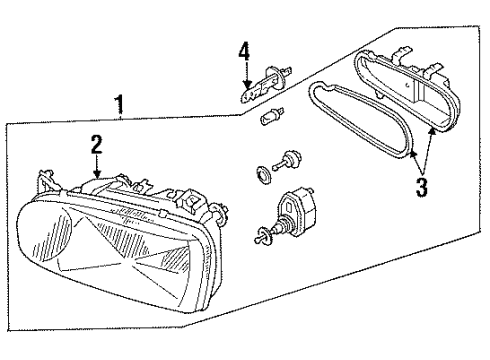 Volkswagen 1HM-941-106 Headlamp Volkswagen 1HM-941-106 Headlamp