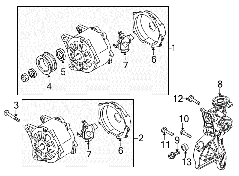 Volkswagen 03C-903-023-AX Alternator Volkswagen 03C-903-023-AX Alternator