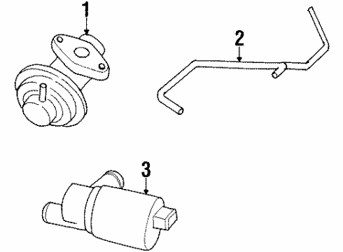 Volkswagen 021-131-586-A EGR Tube Volkswagen 021-131-586-A EGR Tube