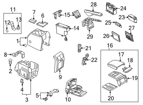 Volkswagen 1K0-864-207-F-4QG Armrest Volkswagen 1K0-864-207-F-4QG Armrest