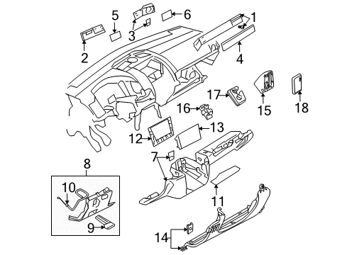 Volkswagen 7L0-721-797-Q Parking Brake Control Volkswagen 7L0-721-797-Q Parking Brake Control