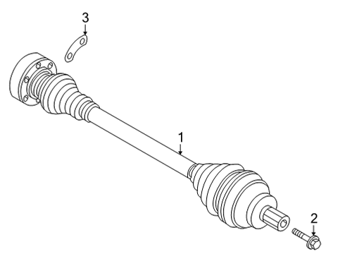 Volkswagen 5QM-501-203 Drive Shaft Volkswagen 5QM-501-203 Drive Shaft