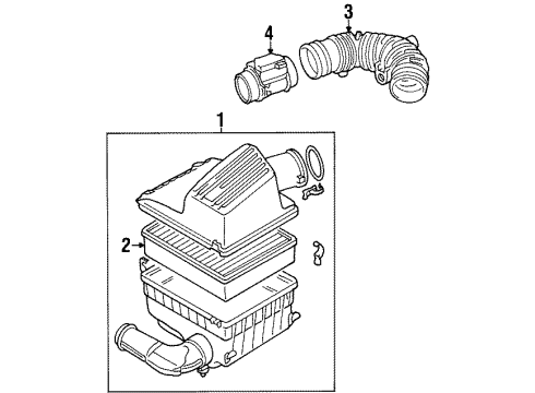 Volkswagen 3A0-129-607-AQ Air Cleaner Assembly Volkswagen 3A0-129-607-AQ Air Cleaner Assembly