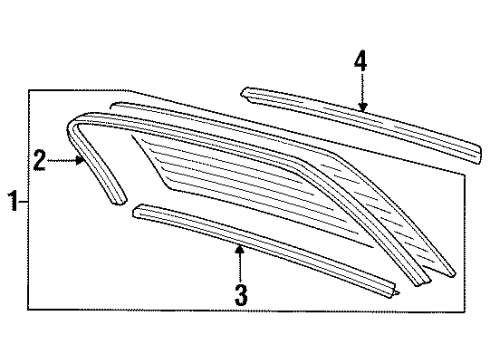Volkswagen 357-853-341-01C Reveal Molding 357-853-341-01C Volkswagen Reveal Molding