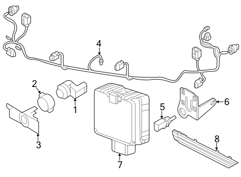 Volkswagen 3CN-971-095-FE Harness Volkswagen 3CN-971-095-FE Harness